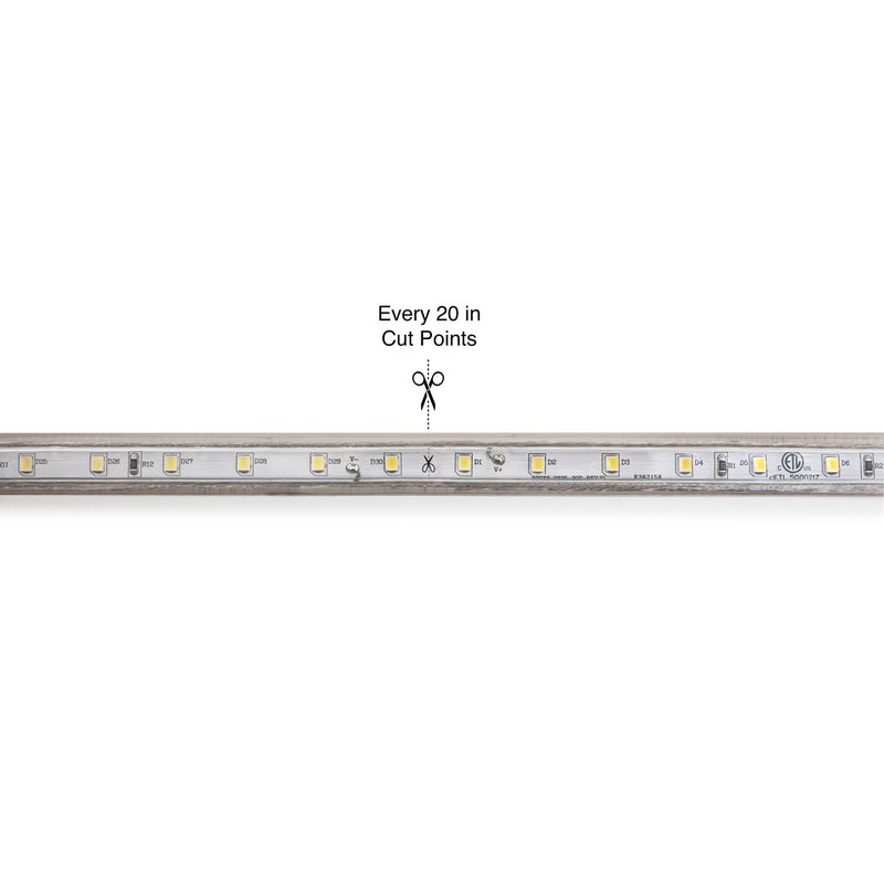 LED tape, led ribbon, Canada, British Columbia, North America. 50M(164ft) Waterproof LED Strip 2835, High Voltage LED Strip Light with Power Plug, 120V 2(w/ft) 200(Lm/ft) CCT(3000K, 6000K)