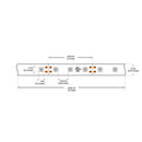 5M(16.4ft) UV LED Strip 60 LED/m, 12V 4.5(w/ft) 395–400nm Ultra Violet(UV) - ledlightsandparts