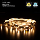 5M(16.4ft) Indoor LED Strip 5630, 12V 4.5(w/ft) 370-390(Lm/ft) 30(LEDs/m) CCT(3K, 6K) - ledlightsandparts