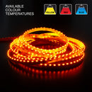 5M(16.4ft) Side Emitting LED Strip 315, 12V 3(w/ft) 120(LEDs/m) CCT(Yellow, Red, Blue) - ledlightsandparts