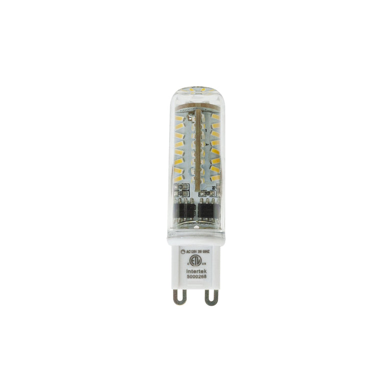 G9 LED Bi-pin Base Light Bulb, 120V 3W 6000K(Cool White) - ledlightsandparts
