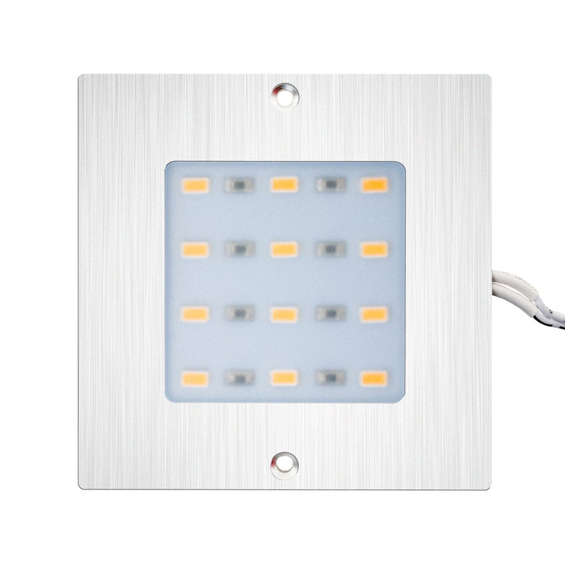 5W LED Square Ultrathin Cabinet Puck Light Surface Mounted Warm White (3000K) - ledlightsandparts