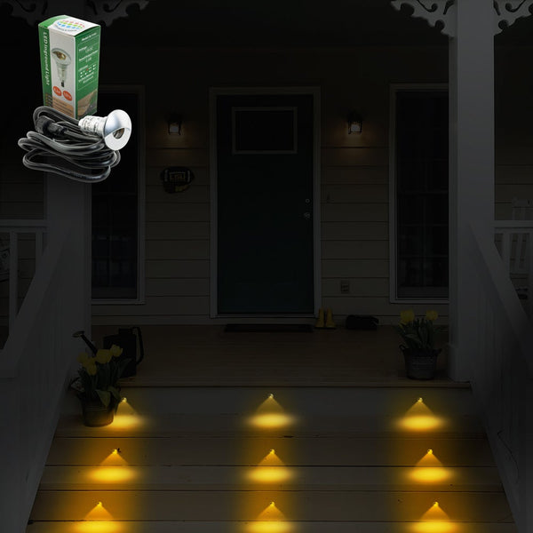 SC-F101 Recessed Stairway Step Light, 12V 0.6W 3000K(Warm White) - ledlightsandparts