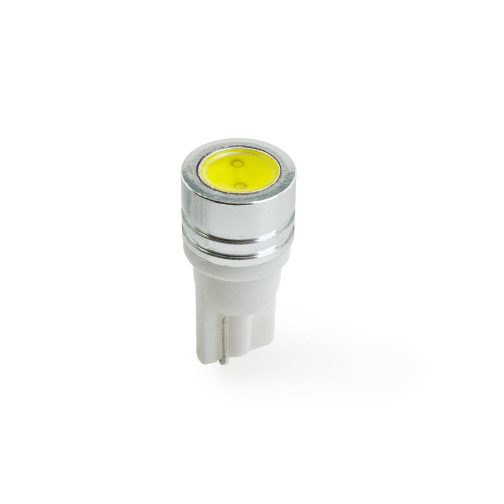 T10 Wedge Base LED Bulb COB, 12V 1W 6000K(Cool White)