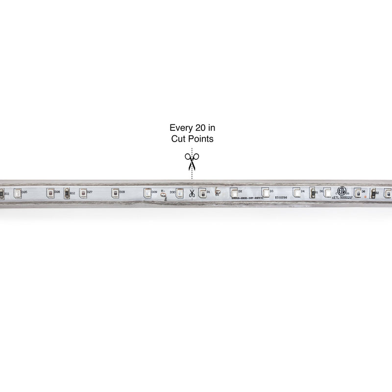 50M(164ft) Waterproof LED Strip 2835, High Voltage LED Strip Light wit