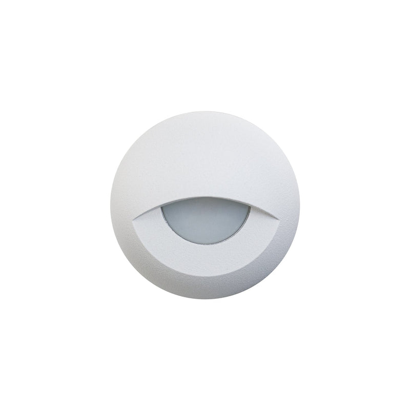 Round LED Step Light Eyelid Trim White TYPE2 (3000K/RGB), lightsandparts