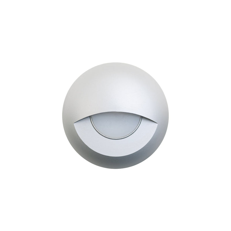 Round LED Step Light Eyelid Trim Silver Grey TYPE3 (3000K/RGB) LED lighting, Canada, Vancouver, North America  