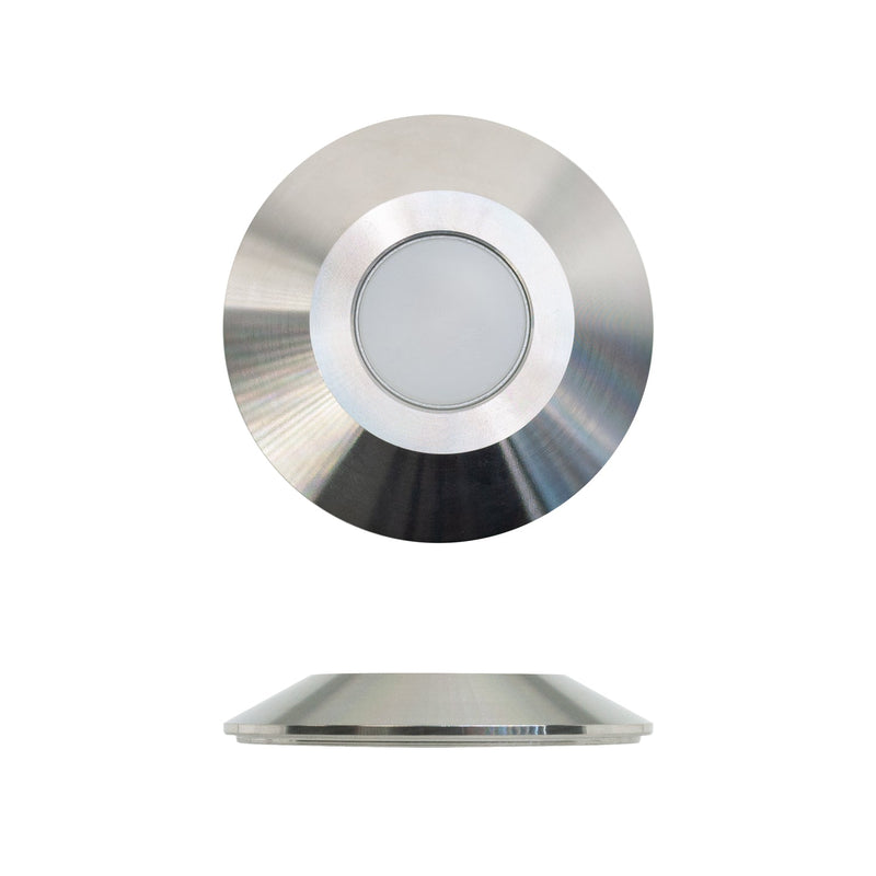 Round LED Step Light Flat Bevel Trim Stainless Steel TYPE5 (3000K/RGB)  LED lighting, Canada, Vancouver, North America  