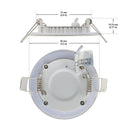 3 inch Round LED Panel Light Dimmable LP-ULTD-09003, 120V 3W 5000K(Daylight), lights and parts
