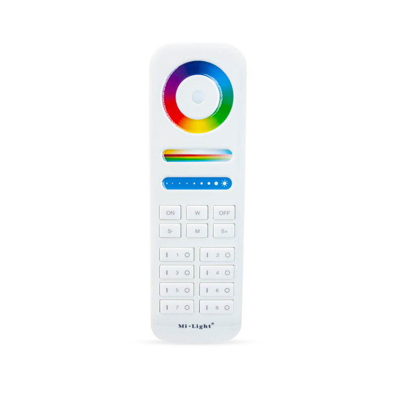 Mi-Light FUT089 2.4GHz 8-Zones RGB+CCT Smart Touch Remote Controller with Button - ledlightsandparts