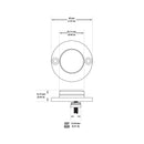 Round LED Step Light Type 1-10 UL-1014RGB 1W 5V RGB (Engine Only)