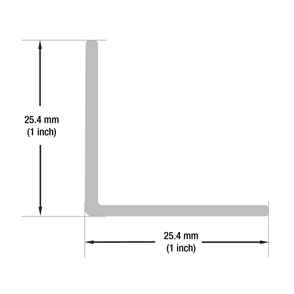 Led L Channel Sizes Type 38C, 1Inch Aluminum L Channel VBD-CH-L3