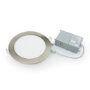 6 inch Round LED Panel Light 120V 15W 3000K Brushed Nickel, lights and parts