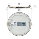 6 inch Round LED Panel Light 120V 15W 3000K Brushed Nickel, lights and parts