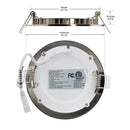 4 inch flat Dimmable LED Panel Light, 120V 9W 3000K Brushed Nickel,  lights and parts