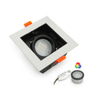 VBD-MTR-75T Recessed LED Light Fixture, 3.5 inch Single Head Square White - ledlightsandparts