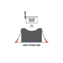 VBD-MTR-75T Recessed LED Light Fixture, 3.5 inch Single Head Square White - ledlightsandparts