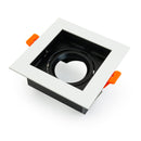 VBD-MTR-75T Recessed LED Light Fixture, 3.5 inch Single Head Square White - ledlightsandparts
