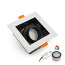 VBD-MTR-76T Recessed LED Light Fixture, 3.5 Single Head Square White - ledlightsandparts