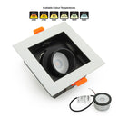 VBD-MTR-76T Recessed LED Light Fixture, 3.5 Single Head Square White - ledlightsandparts