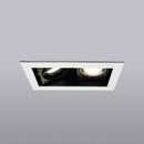 VBD-MTR-73T Recessed LED Light Fixture, 6 inch Double Head Rectangular White- ledlightsandparts