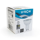 Li-Tech GU10 LED Bulb, 120V 6.5W Equivalent 50W 3000K(Warm White) - ledlightsandparts