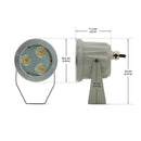 GS2004 LED Lawn Light, 12V 9W 2900K-3200K(Warm White), lightsandparts