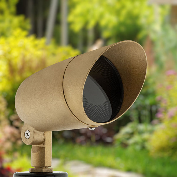 Brass Landscape Spot Light Type 2 Big, 12V 6.5W - ledlightsandparts