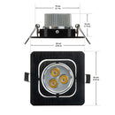 LED Ceiling Light Type7, 12V 3W 3000K(Warm White) - ledlightsandparts