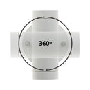 B7ZA0256 White LED Landscaping wall light, 24V 2.2W 3000K(Warm White)