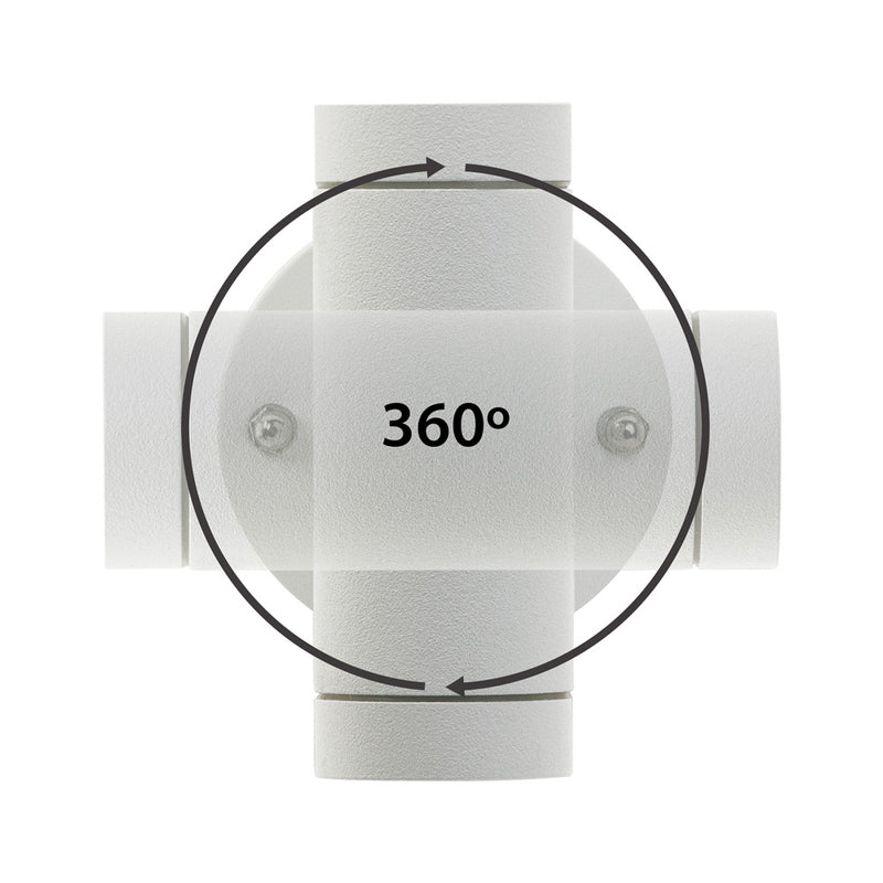 B7ZA0256 White LED Landscaping wall light, 24V 2.2W 3000K(Warm White)