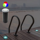 D1BO0118 2.5 inch Round Recessed RGB Inground and Wall light, 24V 2.8W - ledlightsandparts