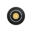 RD24-3W-30K-BK Ceiling Light Round, 12V 3W Black - ledlightsandparts