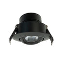 RD24-3W-30K-BK Ceiling Light Round, 12V 3W Black - ledlightsandparts