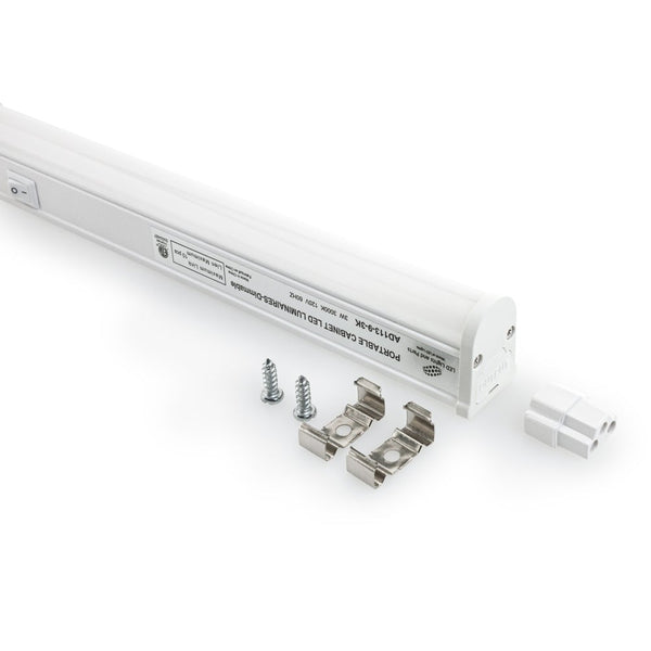 T5 Linkable Light Bar 9 inch 120V 3W 260Lm 3000K(Warm White) - ledlightsandparts