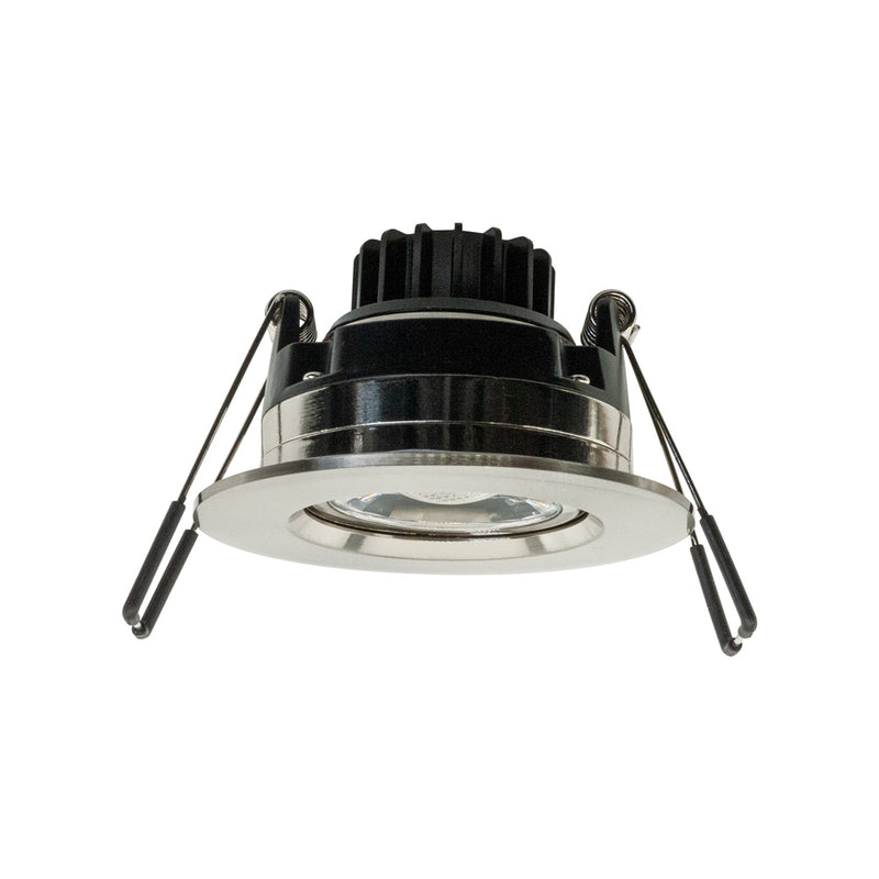 3 inch Round Recessed Light Gimbal with Selectable Color Temperature (3CCT), 120V 8W Brushed Nickel, Lights and parts