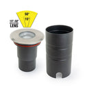 UL-8W-COB-0800-J 3-inch Dia Round Adjustable Beam Direction Zoomable In-Ground Uplight 12/24V 8W 15° to 50° (Adjustable beam direction) - ledlightsandparts