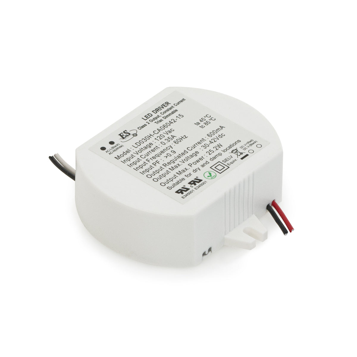 その他 LDD ES LD030H-CA06042-15 Constant Current LED Driver, 600mA