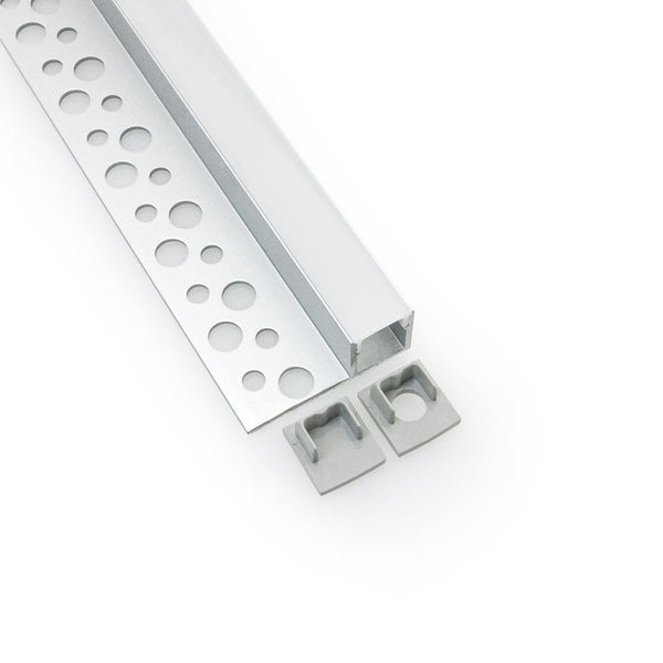 Type 94 Recessed Aluminum F Channel for Drywall(Plaster-In) 3 Meters (118 inches) - ledlightsandparts