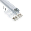Type 12 – 5/8 Inches Deep Surface Mount Aluminum Extrusion U Channel for LED Strips-3 Meters (118 inches) - ledlightsandparts