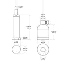 AIRC-10F-ERWS Adjustable Aircraft Cables for Aluminum Profile Channels 10Ft (Pack of 2)
