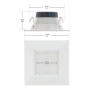 4 inch 120V LED Retrofit Square White Trim 10W 5000K(Daylight), Lights and Parts