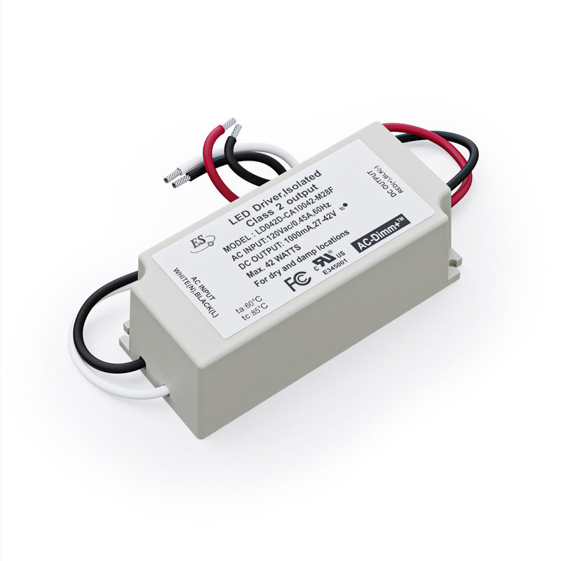 ES LD042D-CA10042-M28F Constant Current LED Driver, 1000mA 27-42V 42W - ledlightsandparts