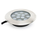 UL-1201-1500(RGBW)-I LED 6 inch Dia Round Shallow Recessed In Ground Light 24V 15W 15°or25° - ledlightsandparts