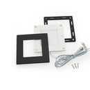 AD-107T-2.2W-12V Square Cabinet Puck Light, 12V 2.2W 3000K Black - ledlightsandparts