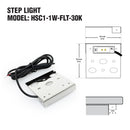 3 inch Hardscape Retaining Wall Light, 12V 1W 3000K(Warm White), lightsandparts