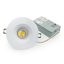 4 inch Round Recessed Light Gimbal with Selectable Color Temperature (3CCT) 120V 8W White - ledlightsandparts