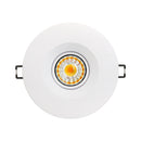 4 inch Round Recessed Light Gimbal with Selectable Color Temperature (3CCT) 120V 8W White - ledlightsandparts