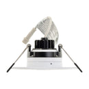 4 inch Round Recessed Light Gimbal with Selectable Color Temperature (3CCT) 120V 8W White - ledlightsandparts