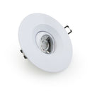 4 inch Round Recessed Light Gimbal with Selectable Color Temperature (3CCT) 120V 8W White - ledlightsandparts